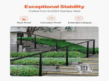 Cable Railing Post, 36x2x2 Inch Stair Railing Post, with Pre-Drilled 30&deg Angled Holes, Stainless V952-1JZLGZXHS914YIVIS001V0