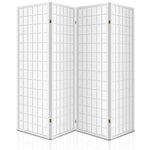 Artiss 4 Panel Room Divider Screen 174x179cm White RD-4019-4P-WH