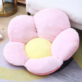 SOGA Pink Whimsical Big Flower Shape Cushion Soft Leaning Bedside Pad Floor Plush Pillow Home Decor SCUSHION082