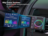 Bluetooth adapter for car use with FM transmitter, Bluetooth V5.0, large screen, supports hands-free V1189-LC-QP-00697