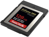 SanDisk 128GB Extreme PRO CFexpress Card Type B - SDCFE-128G-GN4NN READ 1700 MB/S WRITE 1200MB/S V28-FFCSAN128GCFEGN4NN
