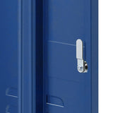 Artiss Bedside Table Metal Cabinet - Blue AI-LOCKER-SH-BL