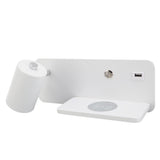 LED Wall Light USB Interface Wireless Charging LED Wall Lamp for Living Room Bedroom 85265V White V1294-YM3119220151212-0421