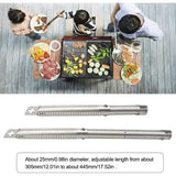 4 Pack Adjustable Stainless Steel Gas Grill Burner Tubes Most Propane Grills, Replacement Parts V1189-LC-HW-00417