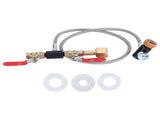 CO2 Universal External Hose Adapter G5/8-14 36in Dual Valve Soda PTFE Hose with ASA3000psi Gauge V1294-YM0901-3113210029311