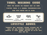 8-Piece Grey Luxury Coral Fleece Bath Towel Set - Gold Star Embroidery Ultra Absorbent Soft Plush V888-ELOSUNG55370