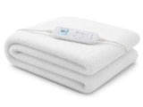 Laura Hill Single Electric Heated Underlay Blanket Fleecy Fabric with Timer BKT-FLC-CRM-SN