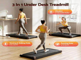 Everfit 4 in 1 Vibration Walking Pad Treadmill Under Desk Treadmills for Home Gym with App Control TMILL-MIG-380-VB