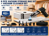 Portable Cordless Handheld Cleaner & 6-piece Storage Bag Set, 4-in-1 Air Duster, V888-ELOSUNG53335