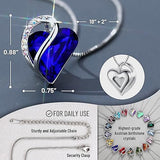 Infinity Love Heart Necklace, Birthstone Necklace for Women, Jewelry for Women with Healing V1164-325785