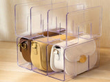 Handbag Organizer Household Transparent Bag Storage Rack Bed Room PC Mini Purse Shelf 3 Section V1294-YM0703-3117230123711