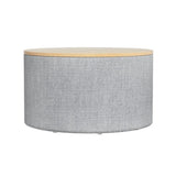 Artiss Storage Ottoman Blanket Box 60cm Linen Round Grey OTM-ROUND-02-L60-GY