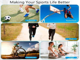 Hautllaif Full Leg Compression Sleeves 2 Pack anti Sliping Ventilation Long Knee Support with Wraps V1370-AZ4-17605