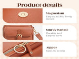 Vintage Large Capacity Messenger Bag, 2026 New Double Layer Large Capacity Messenger Bag Crossbody V1258-DP02-F-820
