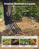 VEVOR 5 Tines Garden Fork Metal Handle 41 in Spading Pitchfork Y Grip Heavy Duty V952-HYCWJCGC5C1JS1RA7001V0