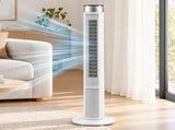 Devanti Tower Fan with Remote Control, 3 Speed 3 Mode 7.5h Timer, White TF-RC-01B-WH