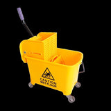 20L Deluxe Mop Wringer Bucket Side Press Janitor Commercial Cleaning V63-824801
