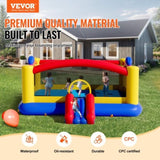 Inflatable Bounce House, Outdoor High Quality Playhouse Trampoline, Jumping Bouncer with Blower, V952-CQCBBHYC2021Z5HY3V3