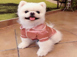 Dog Stain Silk Pajamas Clothes,Button Down Short Sleeve Dog Shirts Loungewear Puppy Pjs for Yorkie V1189-WXFWAL-20260319-01630
