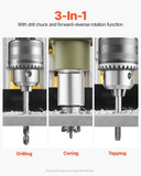 Magnetic Drill 1200W 2810 lbf Mag Drill Press 1.6 in Boring Diameter Yellow V952-CLZJP2JT40MM4PKJVV3