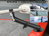 Trolling Motor Stabilizer Mount Support, 304 Stainless Steel and Aluminum Alloy, Effectively Reduces V1369-AZ3-W-12225