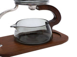 Teapot Set Water Separation Infuser Fairness Cup Tea Brewing Kit High Borosilicate Glass Solid Wood V1294-YM0901-3118260015611