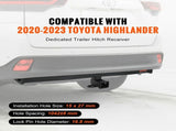 Class 3 Trailer Hitch, 2-Inch Receiver, Q455B Steel Tube Frame, Compatible with 2020-2023 Toyota V952-GGLJQTG2YCTOVCHLXV0