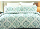 225TC Persia Cotton Rich Easy Care Quilt Cover Set Queen V442-CAP-QUILTCS-PERSIA-TURQUOISE-QS