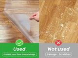 Office Chair Mat for Hard Wood Floors - 30"x48" Heavy Duty Anti-Slip Hardwood Floor Protector Rug V1258-DP02-C-1282