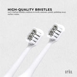 Sonic Electric Toothbrush White - Waterproof USB Charging 5 Modes 2 Heads Case V238-SUPDZ-32954516930640