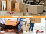 3Pcs Furniture Dolly Red Metal Moving Tool for Heavy Furniture Home Use V1370-AZ4-19903