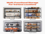 Storage Shelves, 1361 kg, 5 Tier Heavy Duty Garage Shelving, 609.6 x 1219.2 x 1828.8 mm Adjustable V952-LXLZLKHJ2448JA98TV0