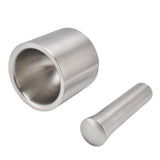 Mortar Pestle Dual Structure Design Glossy Texture Practical Silent Cleanable Kitchen Grinder for V1294-YM0715-3118210335711