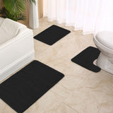 Bathroom Rugs Sets 3 Piece, Absorbent Bath For Bathroom, Non-Slip Machine Washable Toilet Bath V1366-AZ2-W-12727