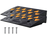 Rubber Curb Ramp 2 Pack, 11 cm Rise Height Heavy-Duty 15 tons Load Capacity Threshold Ramps, V952-SJDLYPDGB2197XYY7V0