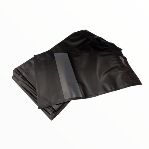 400 Resealable Mylar Black Stand Up Bags 53x32cm - Food Packaging Zip Pouch and Handle V238-SUPDZ-39484566306896