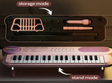 Portable Kids' Electronic Piano with Sheet Music and Microphone - Professional 37-Key Tactile V888-ELOSUNG42604
