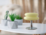 Glass Macaron Table Lamp Kids Bedside Lamp USB Three Color Dimmable Table Lamps for Bedroom Beige V1294-YM0901-3119240087912