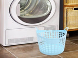 Sky-Blue Reusable PP Laundry Hamper with Handle for Bathroom Storage V1366-AZ2-W-26153