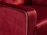 Lara Two Tone Tufted Garnet New Velvet Club Armchair V1041-JSF-5034GARNET