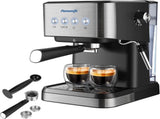 Premium Espresso Coffee Machine with Touch Control Panel & Steam Milk Frother 1050W Stainless Steel V888-ELOSUNG44770