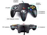 2 Pack USB Wired N64 Controller, suily Classic N64 PC Gamepad Joystick Controller for PC MAC Pi 3 V1192-AZ-W-10135