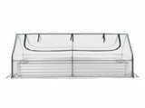 Green Fingers 3 in 1 Raised Garden Bed with Greenhouse Galvanised Planter Box Kit GB-REC-COVER-180-WH