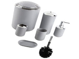6pcs/set Bathroom Accessories Set Toothbrush Holder,Trash Can,Soap Dispenser V1294-YM0901-JY20664-03