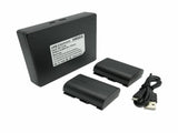 HRIDZ LP-E6 2 Batteries and 1 Dual Charger for Canon LP-E6n LP E6 Battery V571-TFDCB2B1C1BLPE6