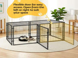 i.Pet Large Dog Crate Cage Playpen 129cm Puppy Pen Pet Enclosure Black PET-DOG-CAGE-120