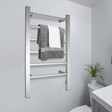 Pronti Heated Towel Rack Electric Bathroom Towel Rails Warmer 100W - Silver PTR-EVA-100-SL