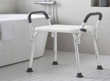 Levede Adjustable Shower Chair Bath Seat with Arms Portable Non Slip Bathroom BATH1032-WH-AU