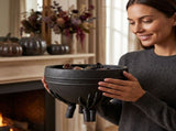 Skeleton Hands Cauldron Planter, Black Resin Witch Pot With Spooky Claw Hand Base, Halloween V1366-AZ2-W-13182