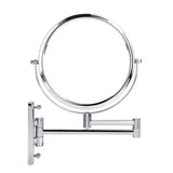 8" Wall Mount Makeup Mirror Double Sided Swivel Mirror 3X Magnifying V1294-YM0727-JY15183